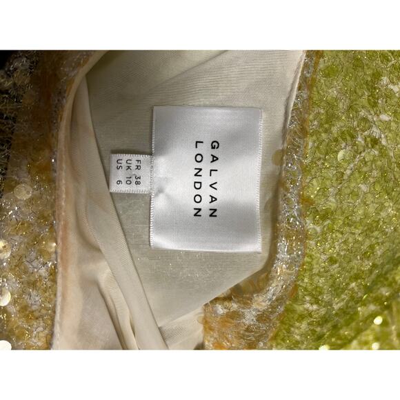 ALEXANDER MCQUEEN $2930 Orange Multi Boucle Tweed Blazer Jacket 36 US 0 - Picture 6 of 10